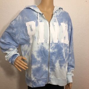 VS Pink Cloudy Blue Hoodie